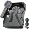 Mini Mic Pro (Latest Model – #1 Microphone for iPhone & Android, Wireless Mini Microphone, Clear Voice, Noise Cancelling, Lavalier Mic for TikTok, YouTube & Interviews (with Charging Case)