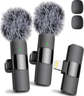 Mini Mic Pro (Latest Model – #1 Microphone for iPhone & Android, Wireless Mini Microphone, Clear Voice, Noise Cancelling, Lavalier Mic for TikTok, YouTube & Interviews (iPhone 14 & Below)