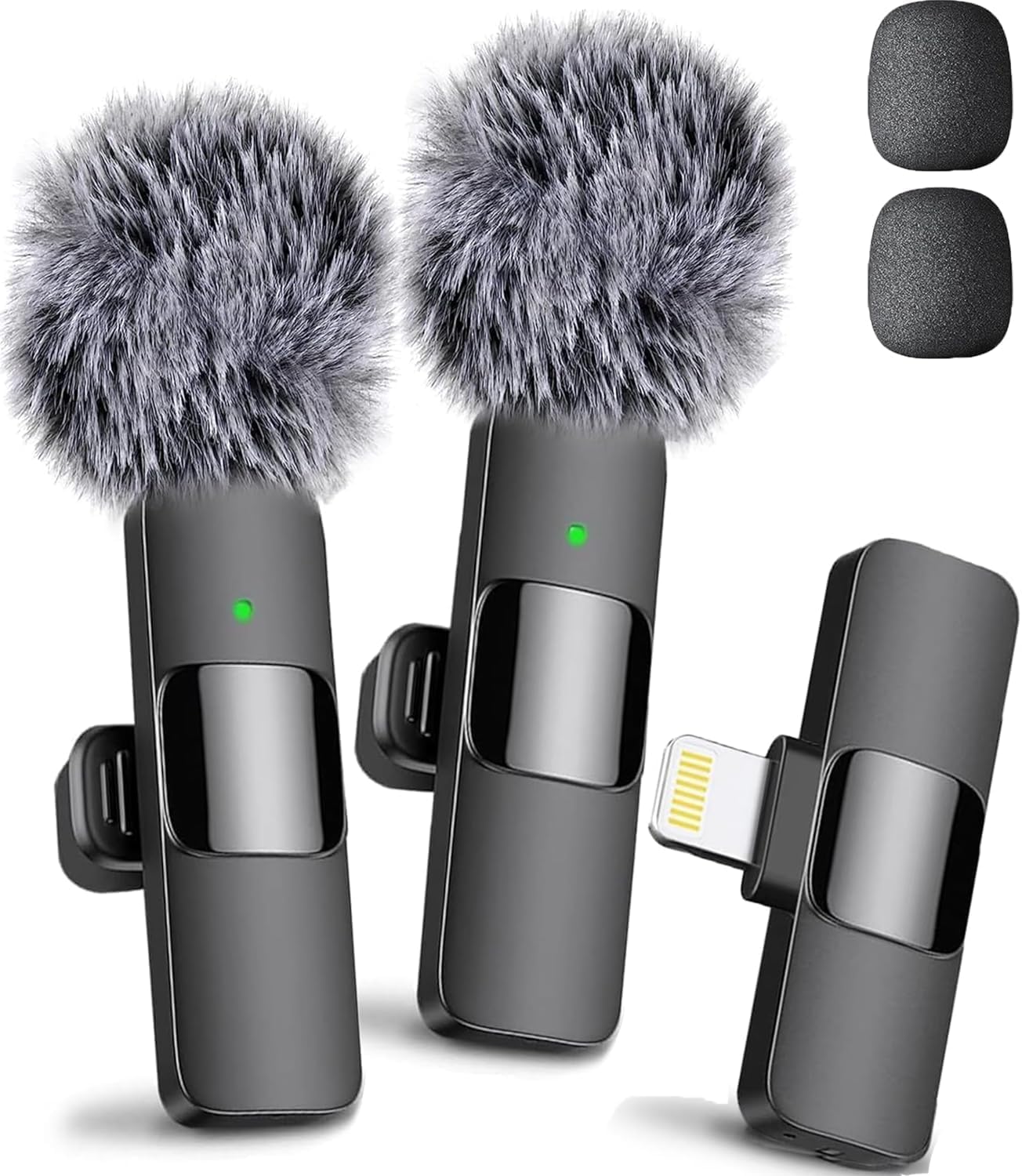 Mini Mic Pro (Latest Model – #1 Microphone for iPhone & Android, Wireless Mini Microphone, Clear Voice, Noise Cancelling, Lavalier Mic for TikTok, YouTube & Interviews (iPhone 14 & Below)